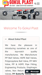 Mobile Screenshot of gokulvalves.com