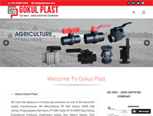 Tablet Screenshot of gokulvalves.com